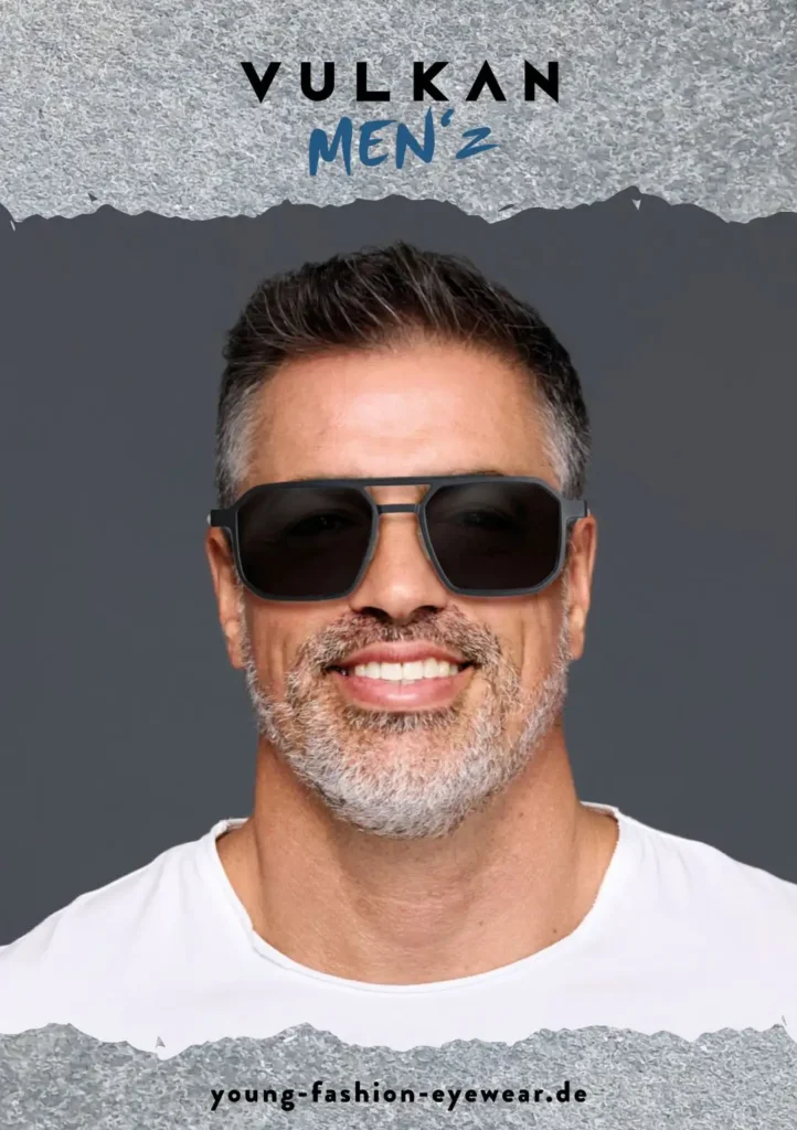 Erwachsener Mann mit Bart und Sonnenbrille